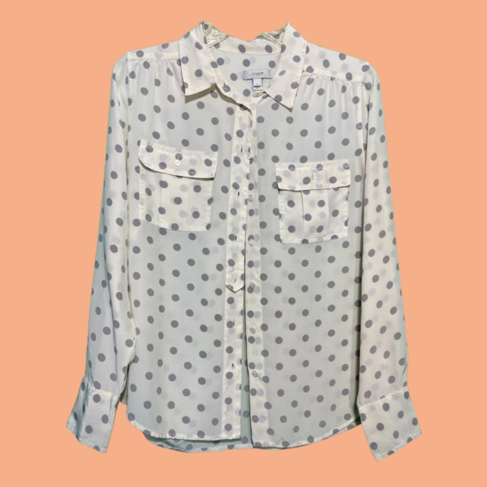 J. Crew Creme Blouse